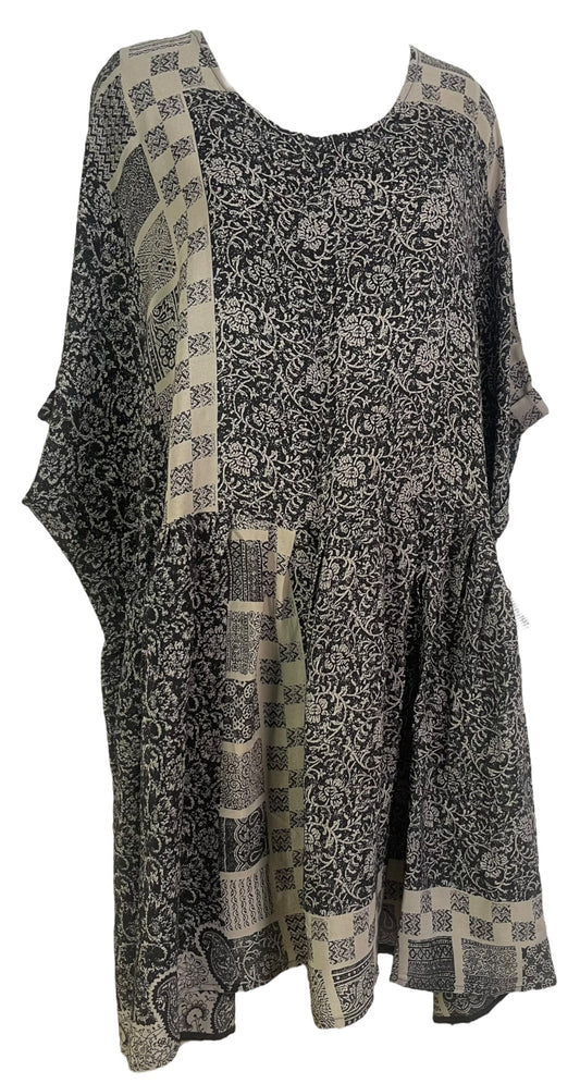 PRC3778 Avatar Pure Silk Boxy Babydoll Dress - Velora