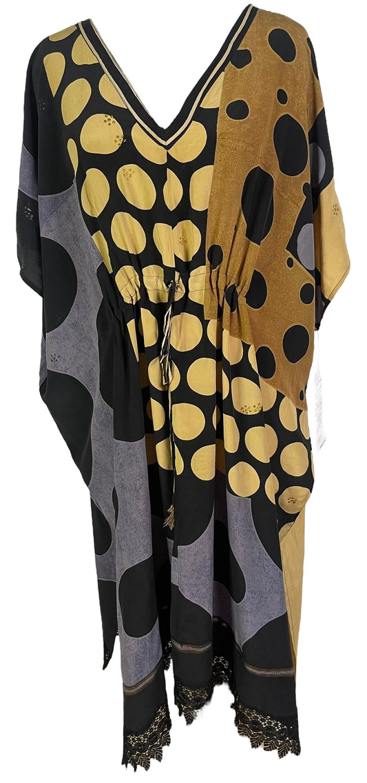 PRC6769 Avatar Pure Silk Maxi Kaftan - Velora