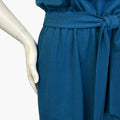 TOC Jersey Belted Dress w/pockets - Velora Luxury Fashion
