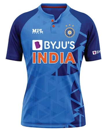 India ICC ODI T20 World Cup Cricket Fan Jersey - Perfect for Fans of All Ages - Personalize with Your Name - Advanced 100% Dryfit Polyester (India T20 2022 Dark Blue Medium - 40)