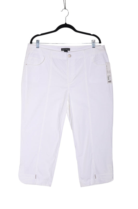TRIBAL Women Capri Pants Regular fit in White - 14 - Velora Luxury Fashion