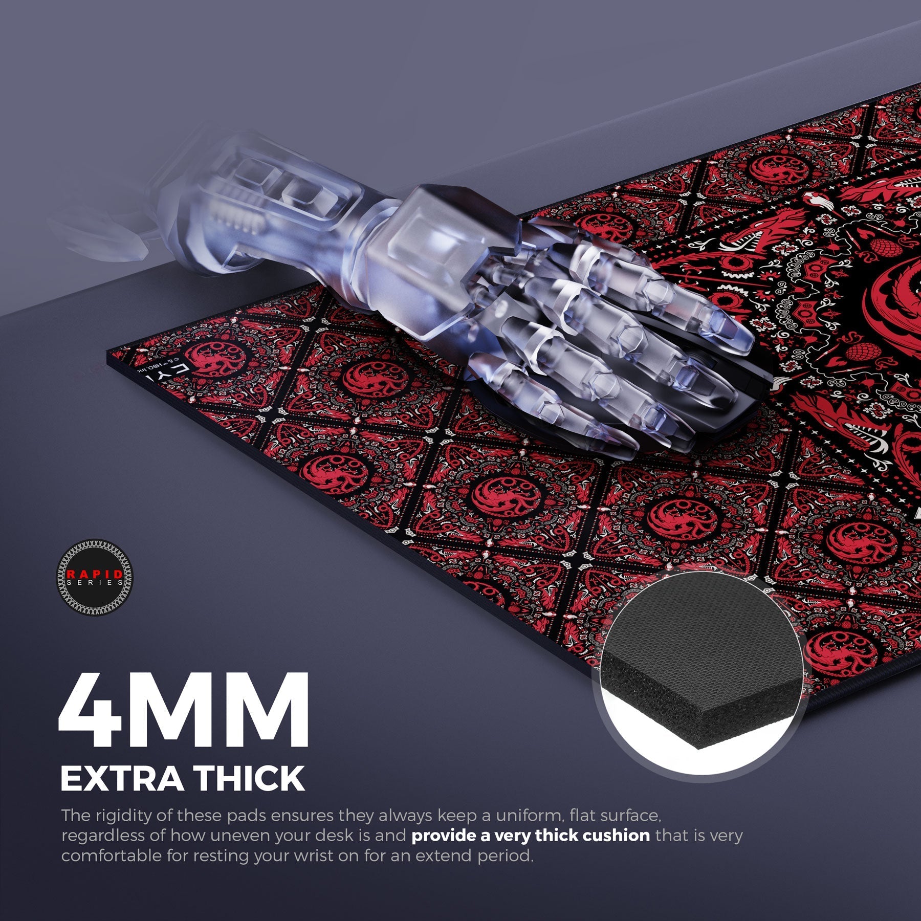 House Targaryen Gaming Mouse Pad - Velora