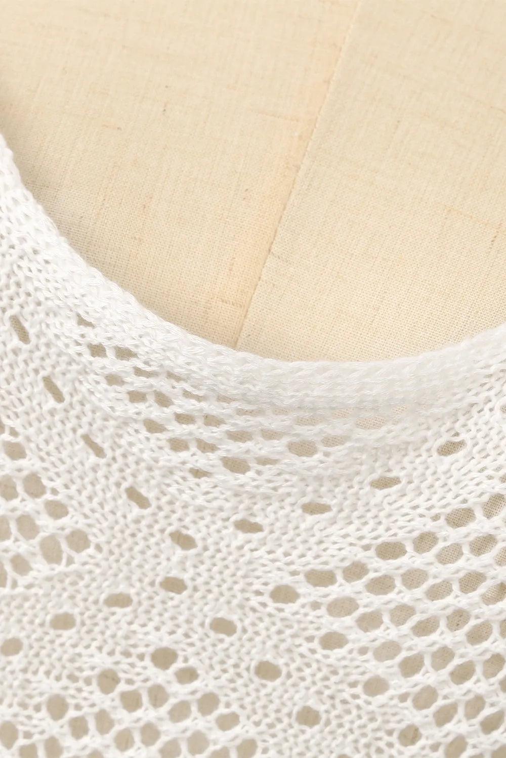 Tassel Openwork Spaghetti Strap Cover Up Dress - Velora Luxury Fashion