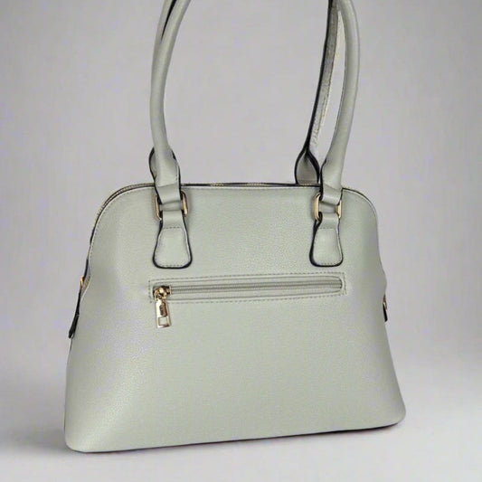 Temptation Italy Faux Leather 2-Handle Bag with Floral Design - Velora Luxury Fashion