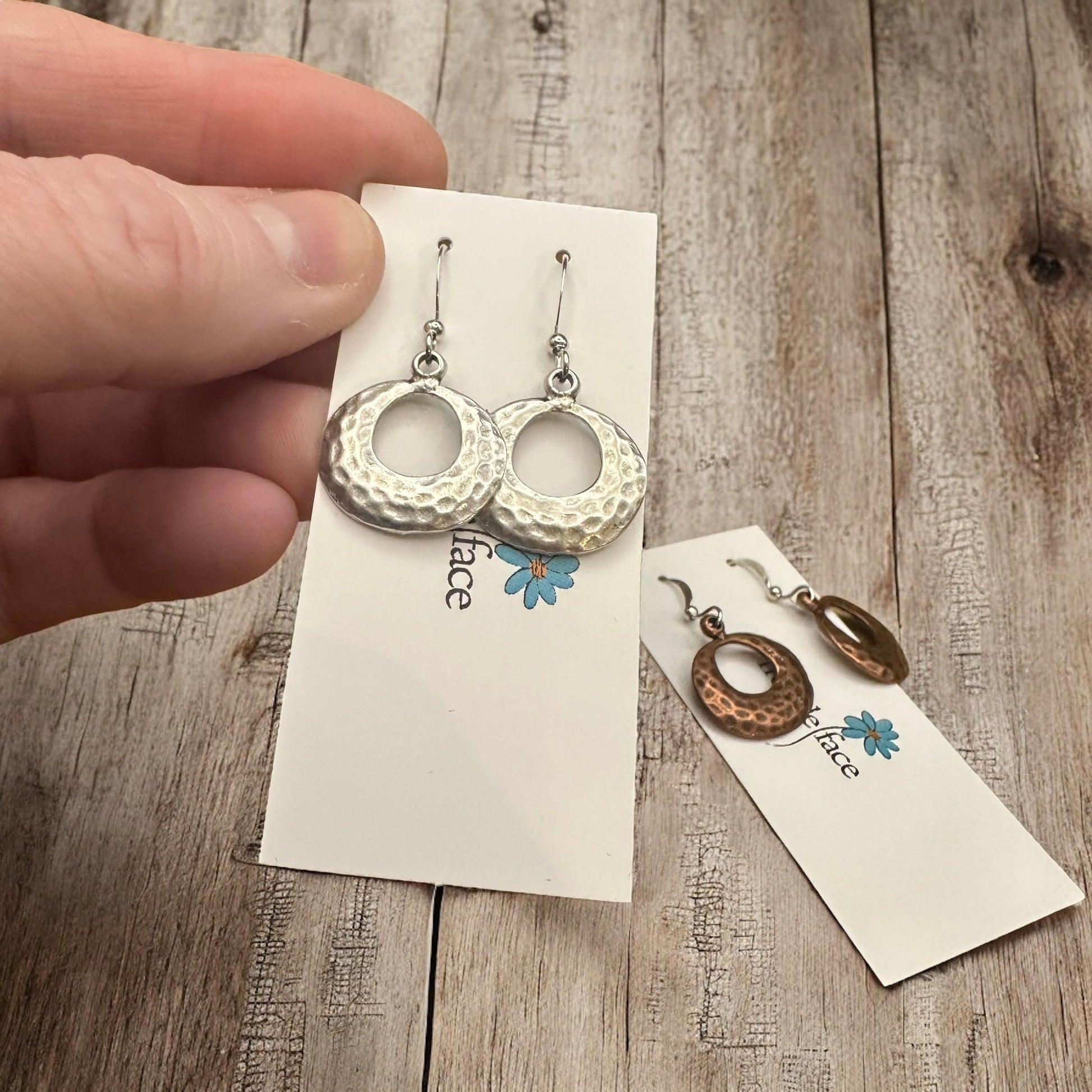 Textured Hoop Earrings - Velora Luxury Fashion