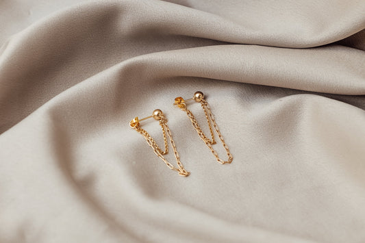 The Beverly Chain Earrings - Velora Luxury Fashion
