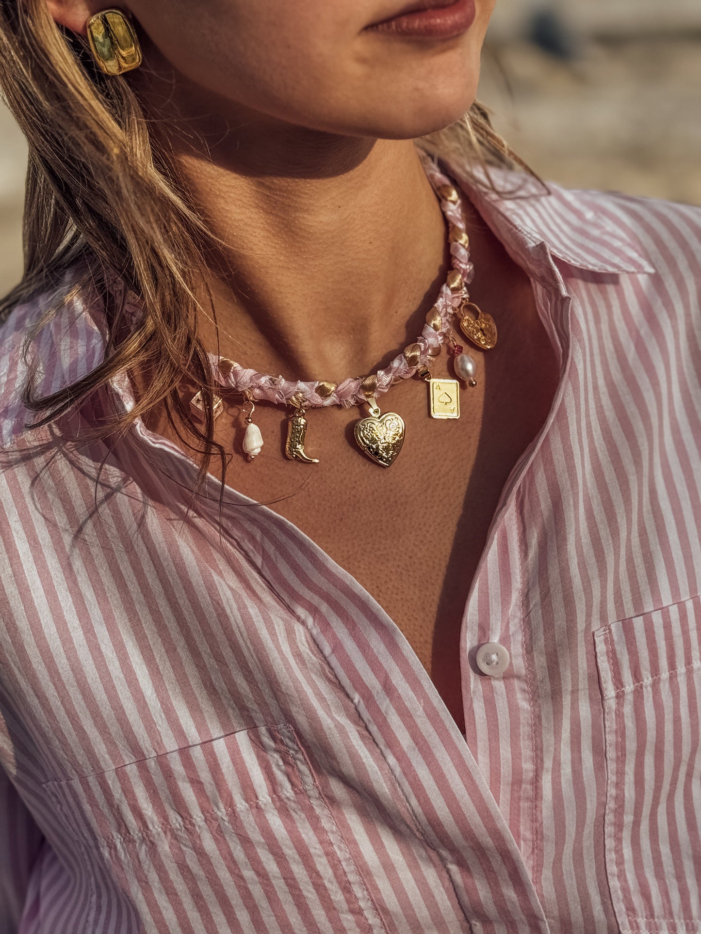 The Coastal Cowgirl Charm Necklace - Velora Luxury Fashion