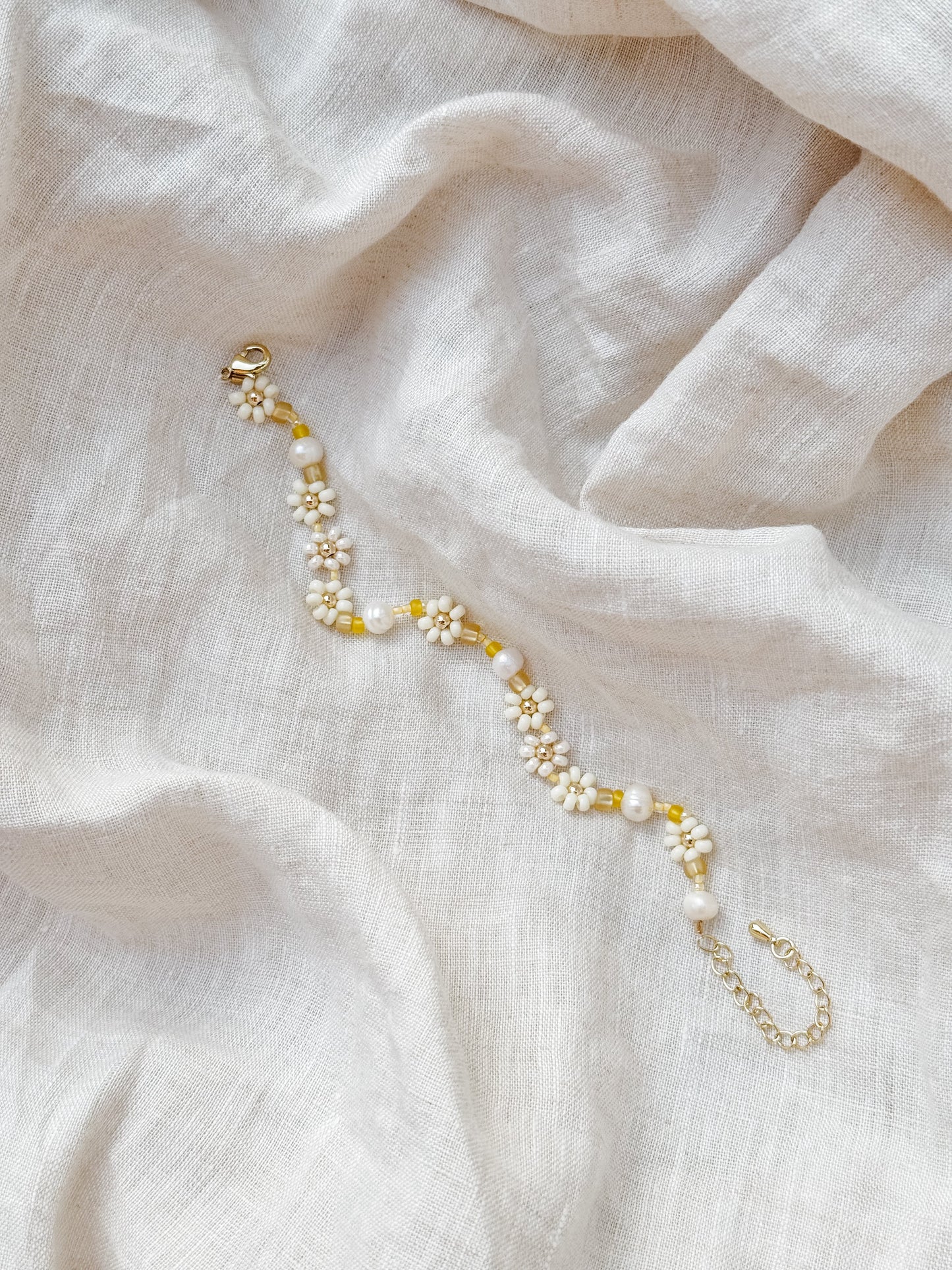 The Daisy Bracelet & Anklet in "Buttercup" - Velora Luxury Fashion