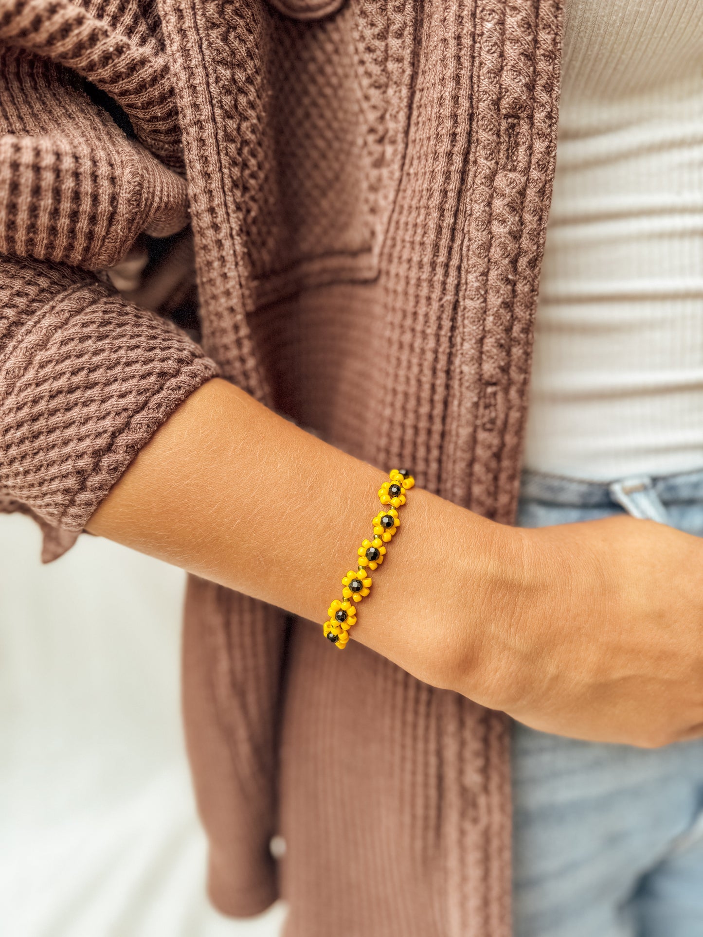 The Golden Grove Sunflower bracelets🌻 - Velora Luxury Fashion