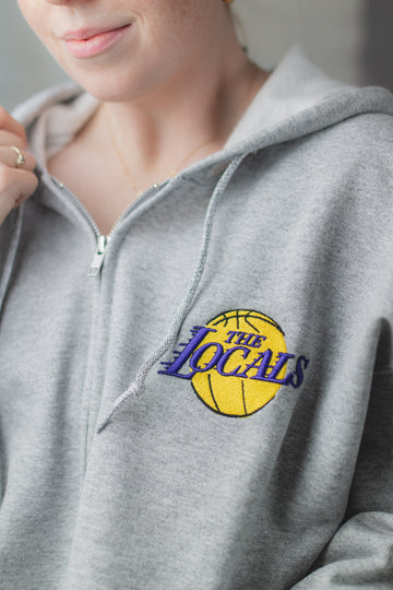 The Locals Basketball Zip-Up Hoodie - Velora Luxury Fashion