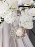 The MYRTLE Silver Clutch - Velora Luxury Fashion