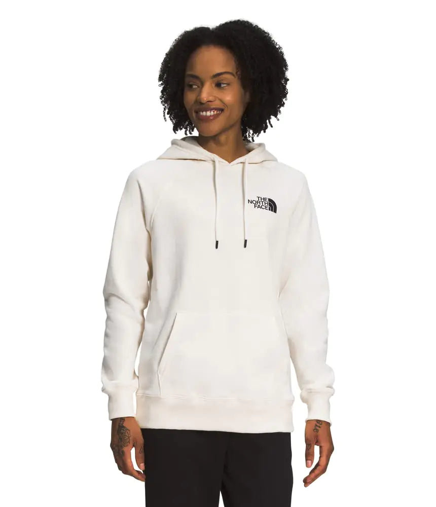 The North Face Womens Box NSE Pullover Hoodie Gardenia White/Gardenia White X-Large - Velora Luxury Fashion