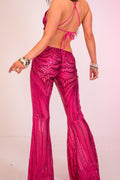 The Pink Sabrina Sequin Catsuit - Velora Luxury Fashion