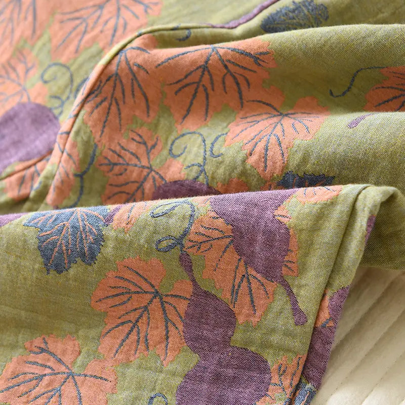 Thin Cotton Gauze Yarn-dyed Jacquard Pajamas Suit For Women EX-STOCK Canada