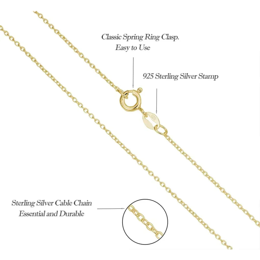 Timeless Elegance: 925 Sterling Silver Adjustable Necklace Chain For Women - Velora Luxury Fashion
