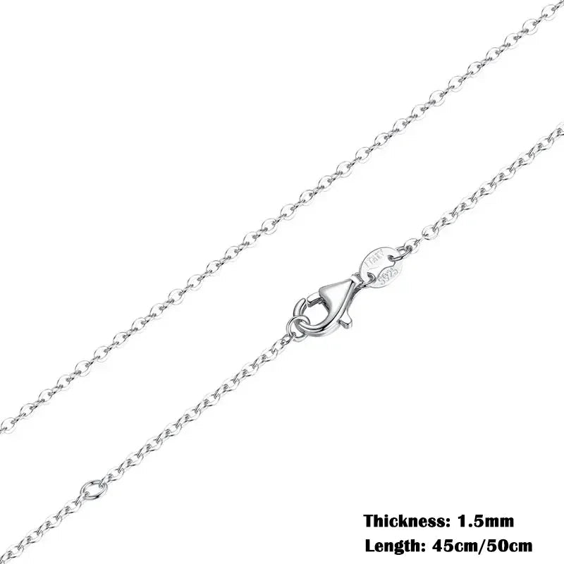 Timeless Elegance: 925 Sterling Silver Adjustable Necklace Chain For Women - Velora Luxury Fashion