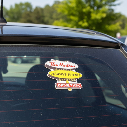 Timmies Drive Thru | Vinyl Sticker - Velora Luxury Fashion