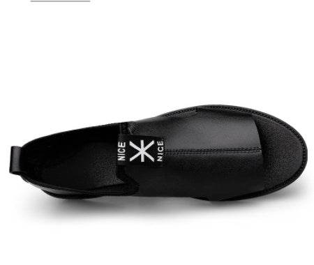 Toed First Layer Cowhide Sandals Men's Bag Heel Side Empty Leather Beach Non-slip Wear-resistant EX-STOCK Canada