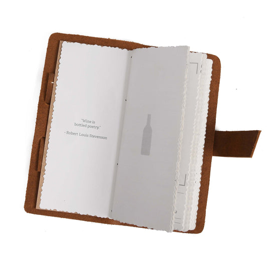 Tolredo Premium Wine Logbook - Top-Grain Cowhide Leather Wine Tasting Journal - Velora Luxury Fashion