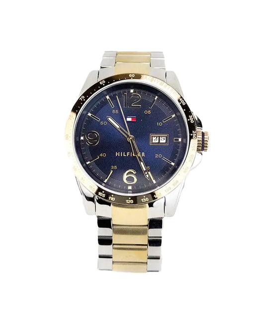 Tommy Hilfiger Ken Two-Tone Stainless Steel Navy Dial Watch - Velora Luxury Fashion