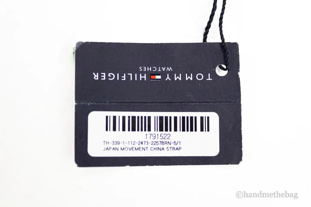 Tommy Hilfiger The Essentials Brown Strap Grey Dial Watch - Velora Luxury Fashion