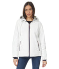Tommy Hilfiger Womens Iconic Stadium Jacket White Large - Velora Luxury Fashion