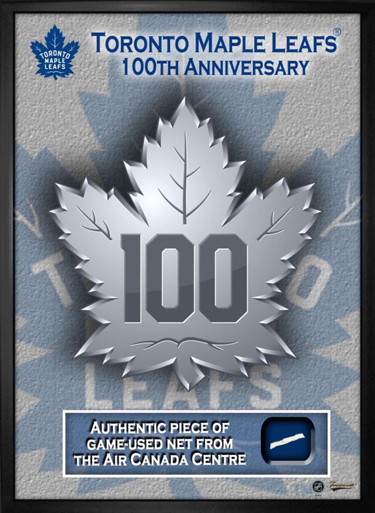 Toronto Maple Leafs Framed 16x20 100th Anniversary With Game-Used Net - Velora Luxury Fashion