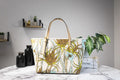 Tory Burch (144081) Emerson Small Climbing Palms Printed Canvas Tote Handbag - Velora Luxury Fashion