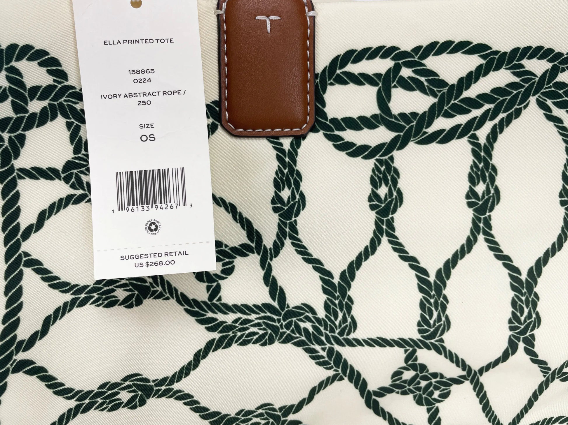 Tory Burch (158865) Ella Printed Nylon Tote Bag - Velora Luxury Fashion