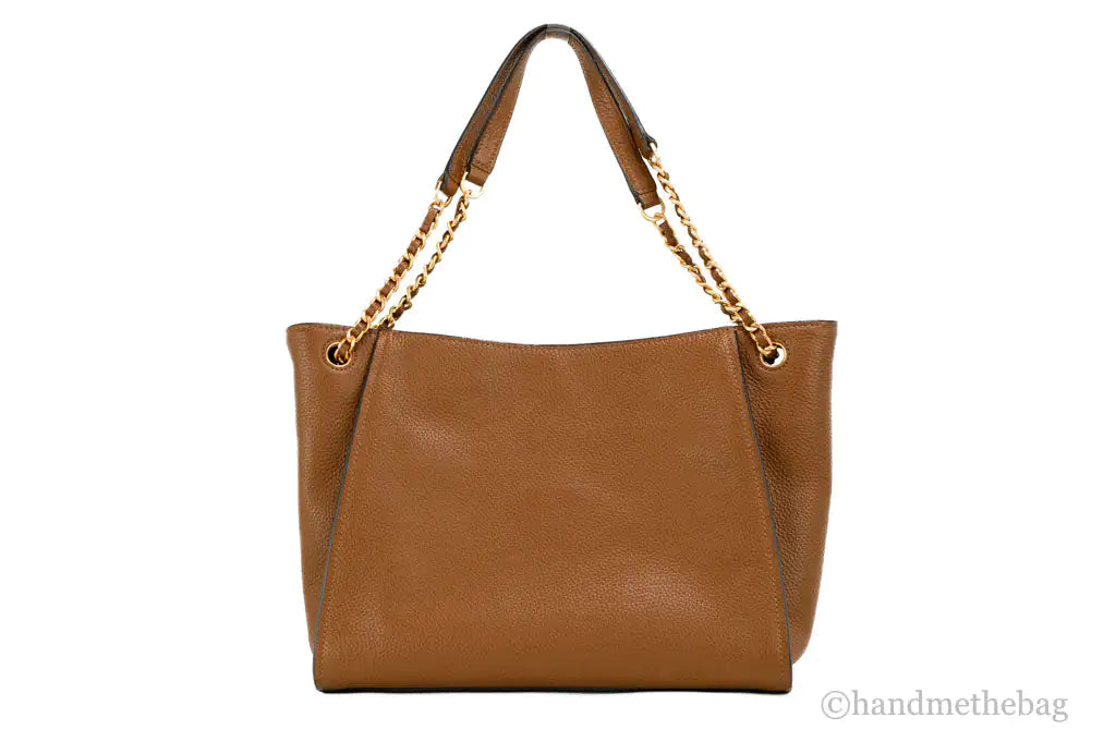 Tory Burch (73503) Britten Small Moose Pebbled Leather Slouchy Tote Handbag - Velora Luxury Fashion