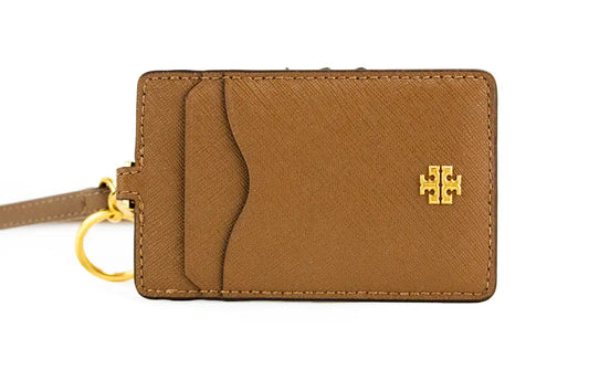 Tory Burch Emerson Moose Leather Necklace Lanyard Card Case - Velora Luxury Fashion