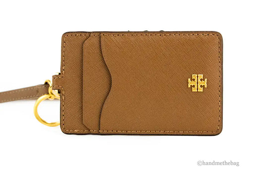 Tory Burch Emerson Moose Leather Necklace Lanyard Card Case - Velora Luxury Fashion