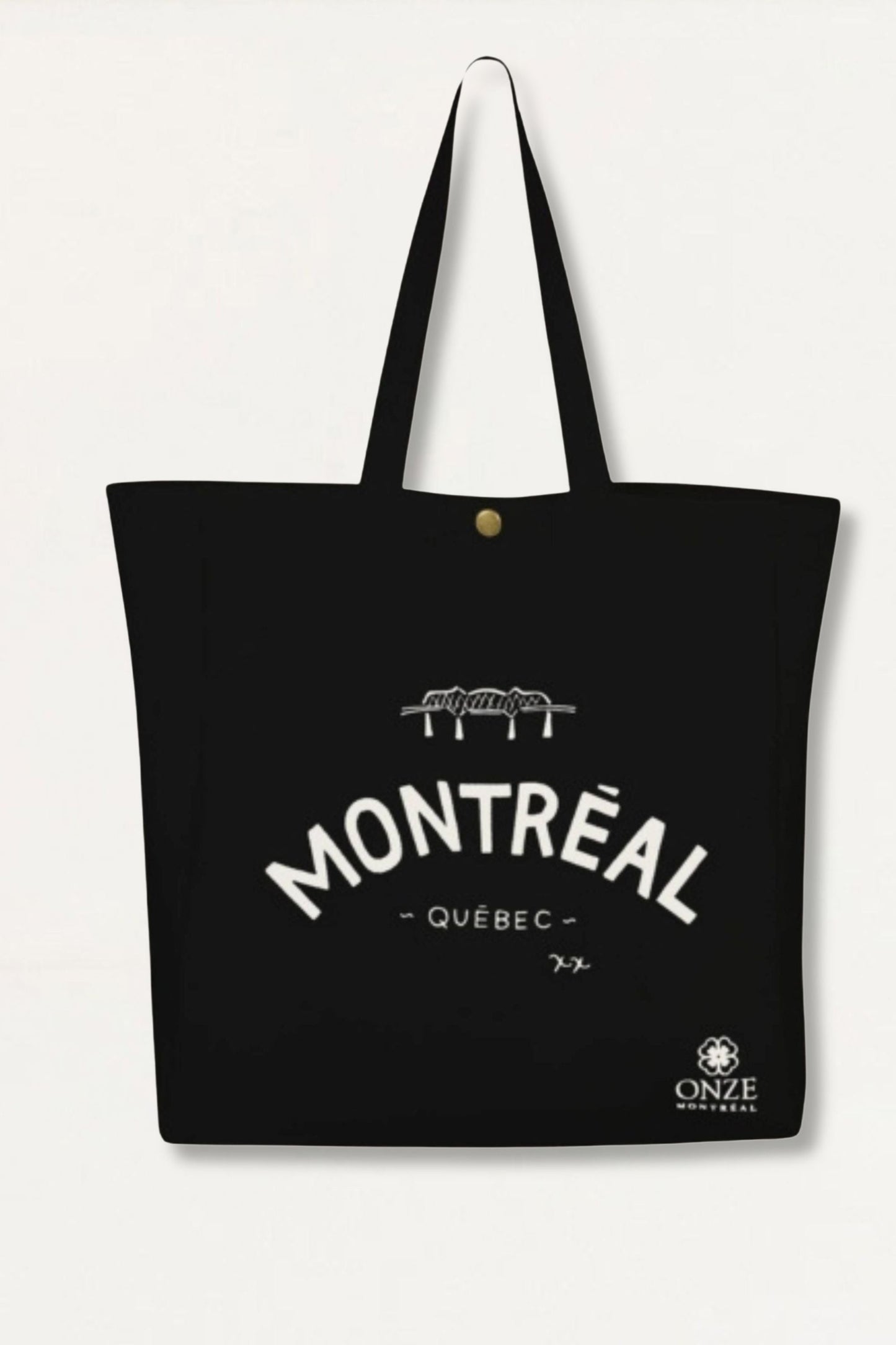 Tote Bag Montreal Quebec Illustration Canvas - Velora Luxury Fashion