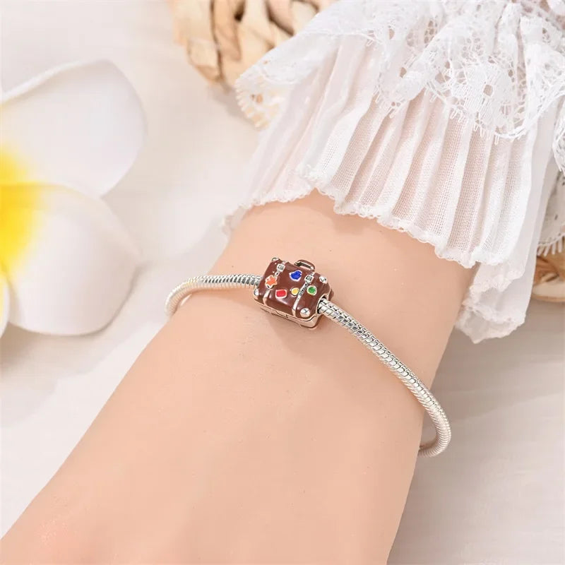Travel Bug Sterling Silver Charm - Velora Luxury Fashion