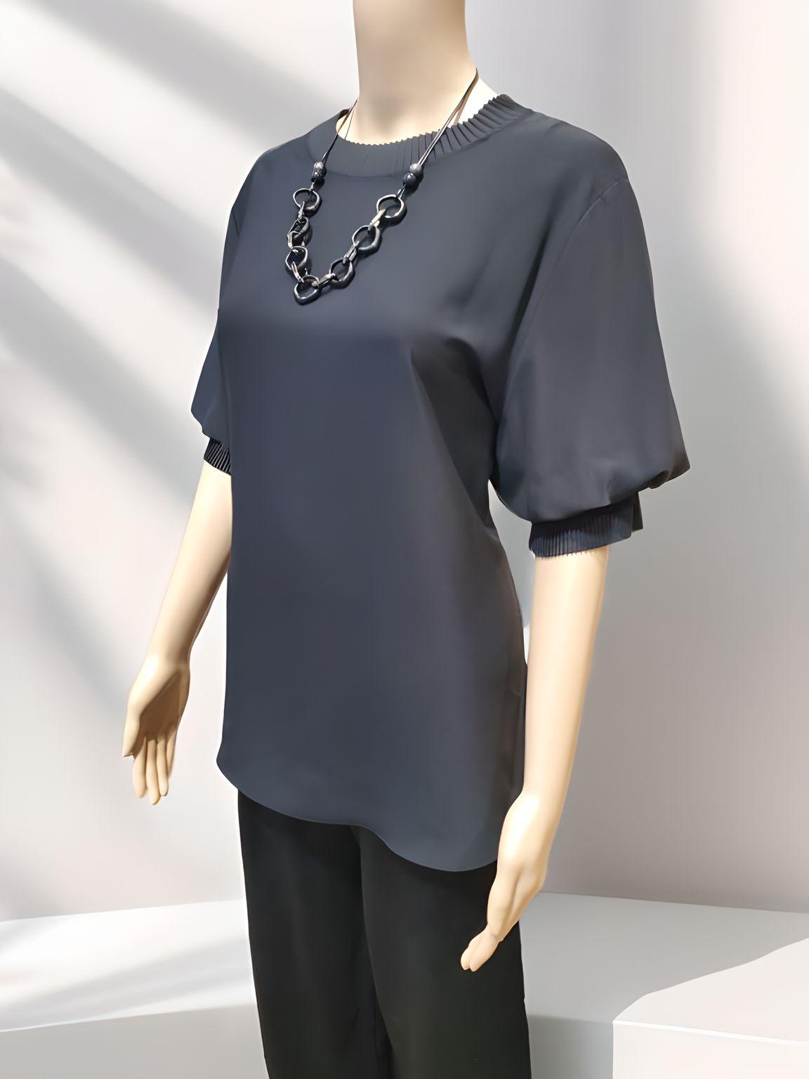 Trendy Semi-formal T-shirt - Velora Luxury Fashion