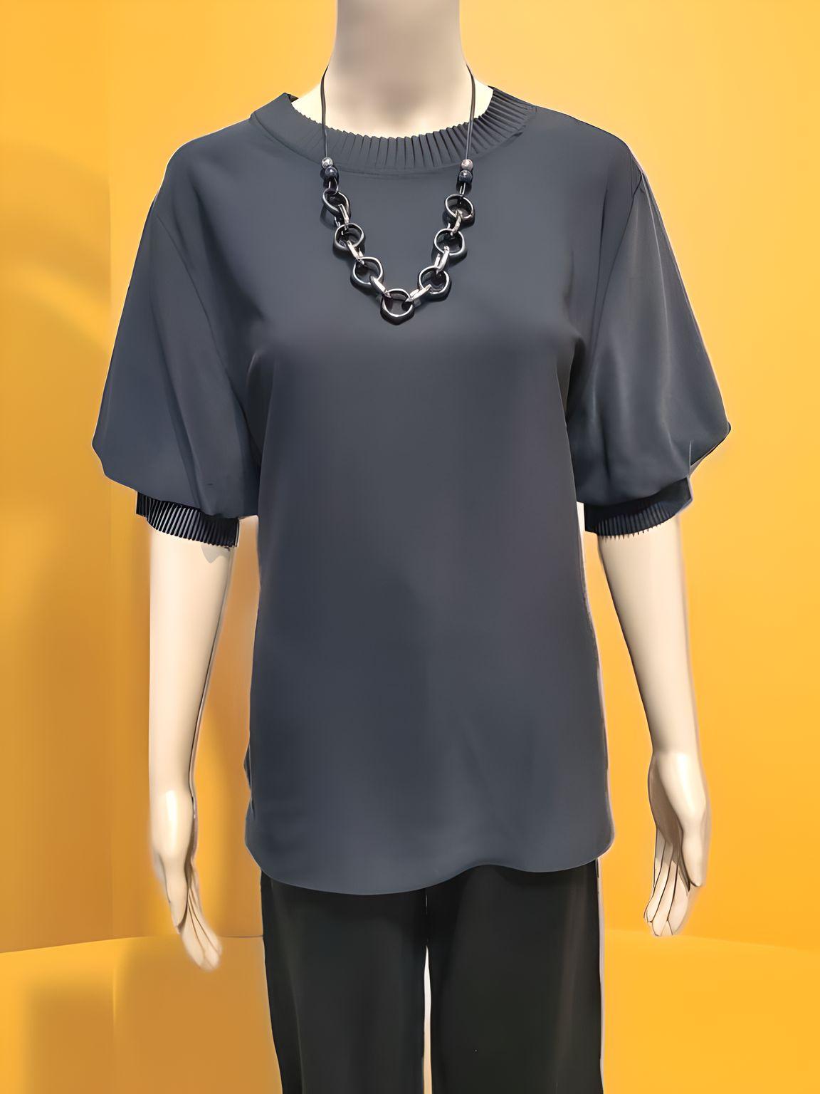 Trendy Semi-formal T-shirt - Velora Luxury Fashion