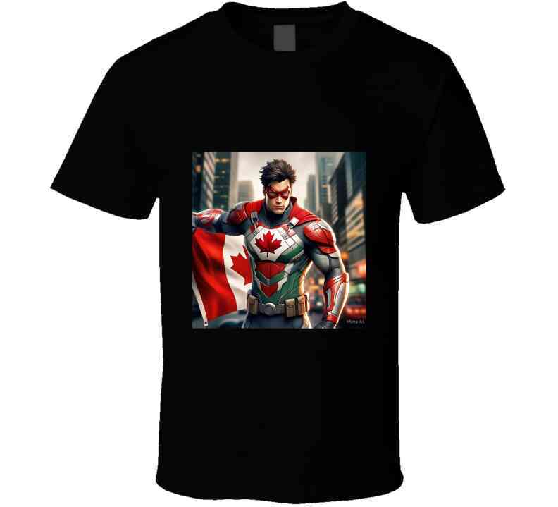 Tshirtgang Canada Superhero Shirt - Unique Design - Velora Luxury Fashion