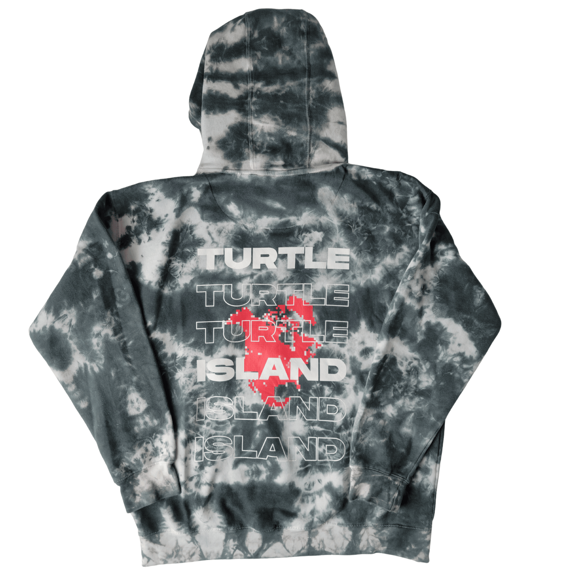Turtle Island Tie Hoodie - Velora Luxury Fashion