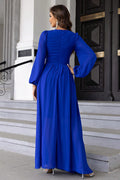 Twist Front Cutout Long Sleeve Dress - Velora Luxury Fashion