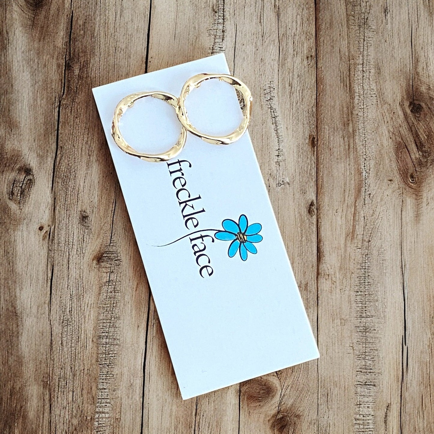 Twisted Circle Stud Earrings – Minimalist Hypoallergenic Studs - Velora Luxury Fashion