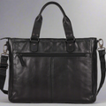 Two Handled Messenger Leather Laptop Bag - Velora Luxury Fashion