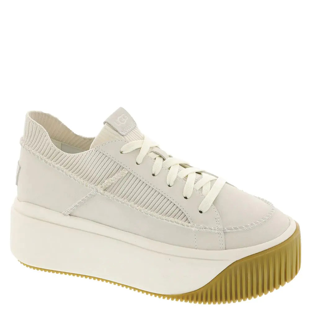 UGG Womens EZ-DUZZIT LACE Sneaker White 9 - Velora Luxury Fashion