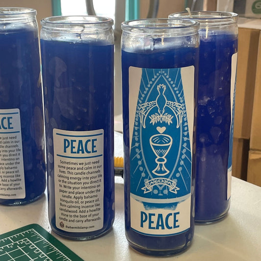 7 Day Candle - Peace The Hermit's Lamp