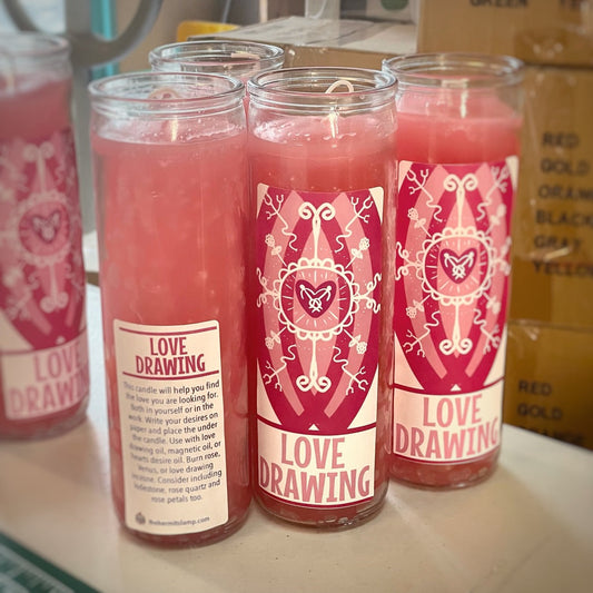 7 Day Candle - Love Drawing The Hermit's Lamp