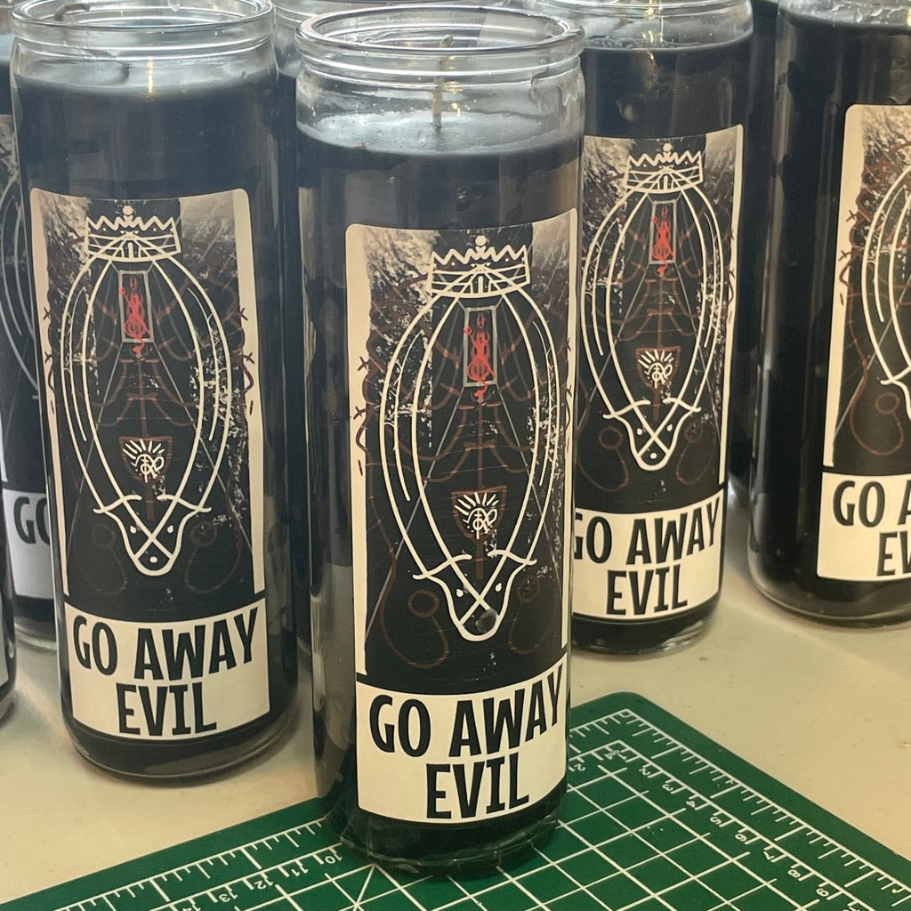 7 Day Candle - Go Away Evil The Hermit's Lamp