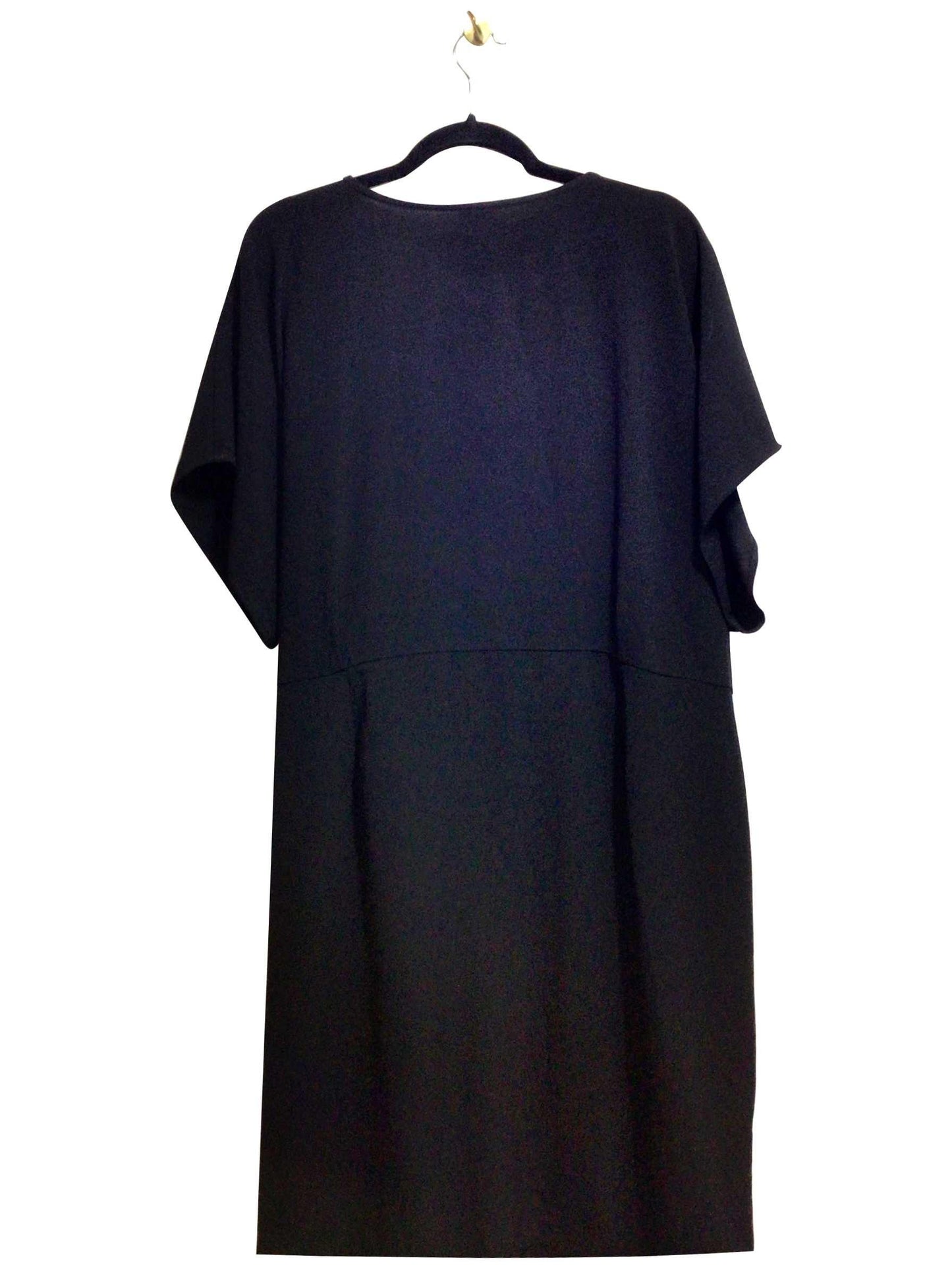 UNBRANDED Regular fit Midi Dress in Black - 3X - Velora