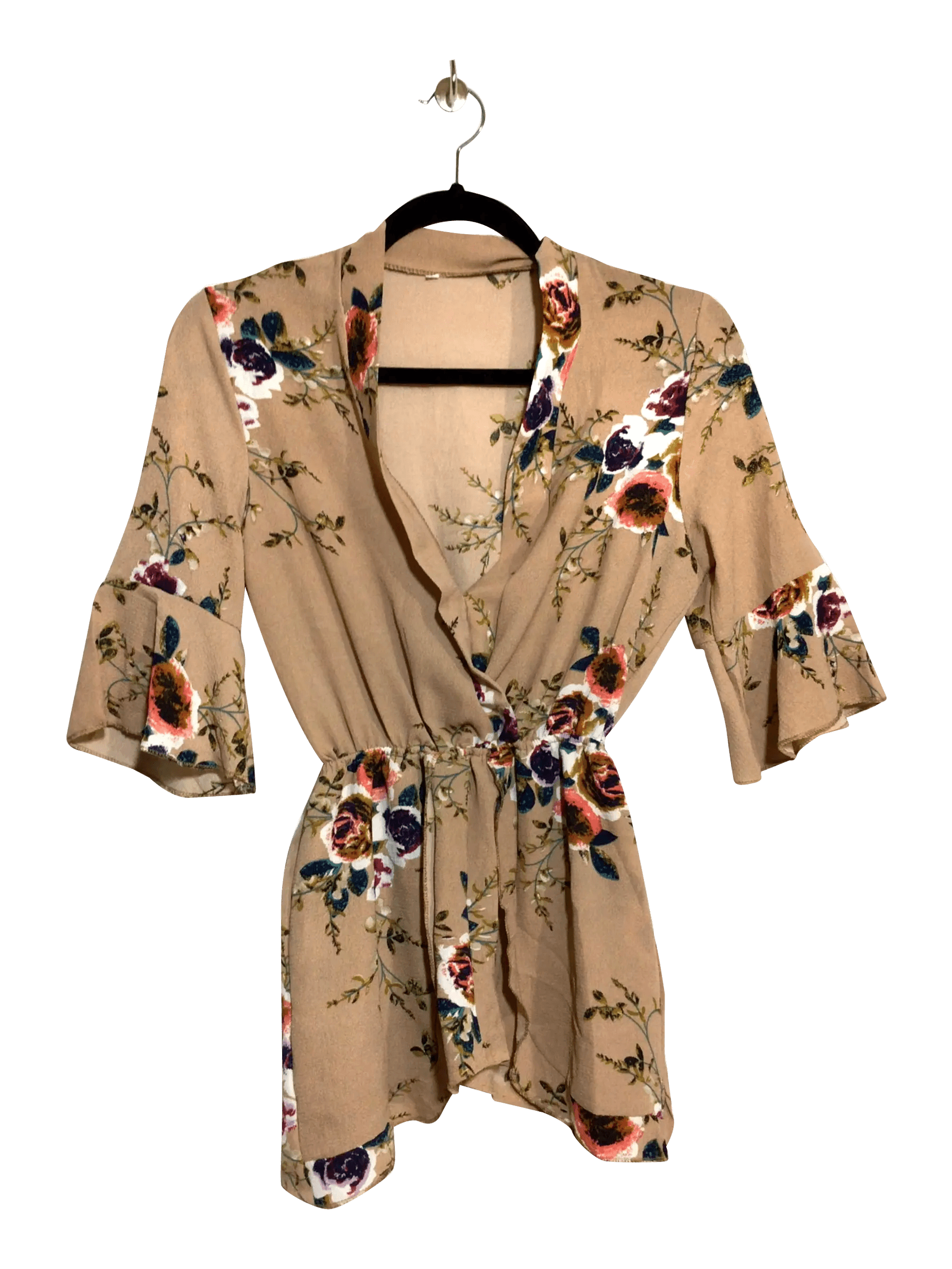 UNBRANDED Regular fit Romper in Brown - S - Velora