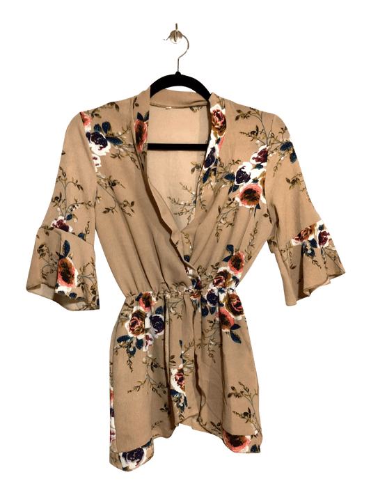 UNBRANDED Regular fit Romper in Brown - S - Velora