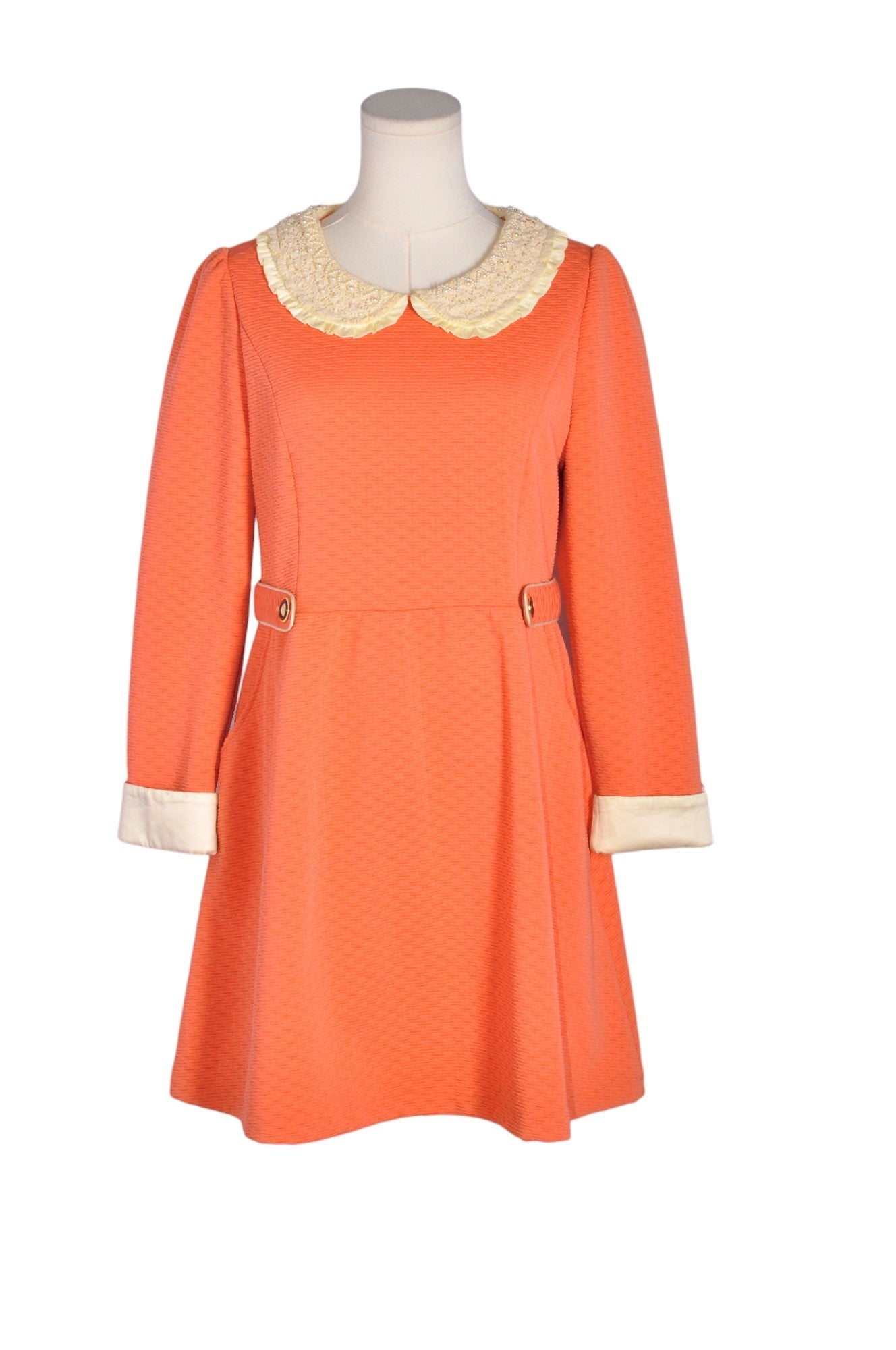 UNBRANDED Women Fit & Flare Dresses Regular fit in Orange - M - Velora Luxury Fashion