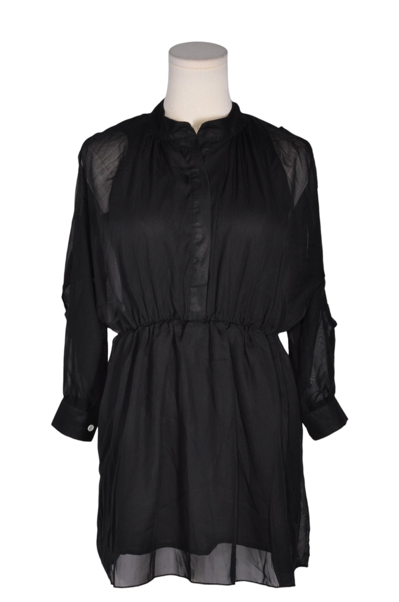 UNBRANDED Women Shirt Dresses Regular fit in Black - 4 - Velora Luxury Fashion